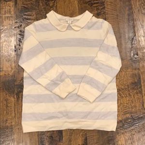 ❌SOLD❌ J.Crew Merino wool striped top with collar